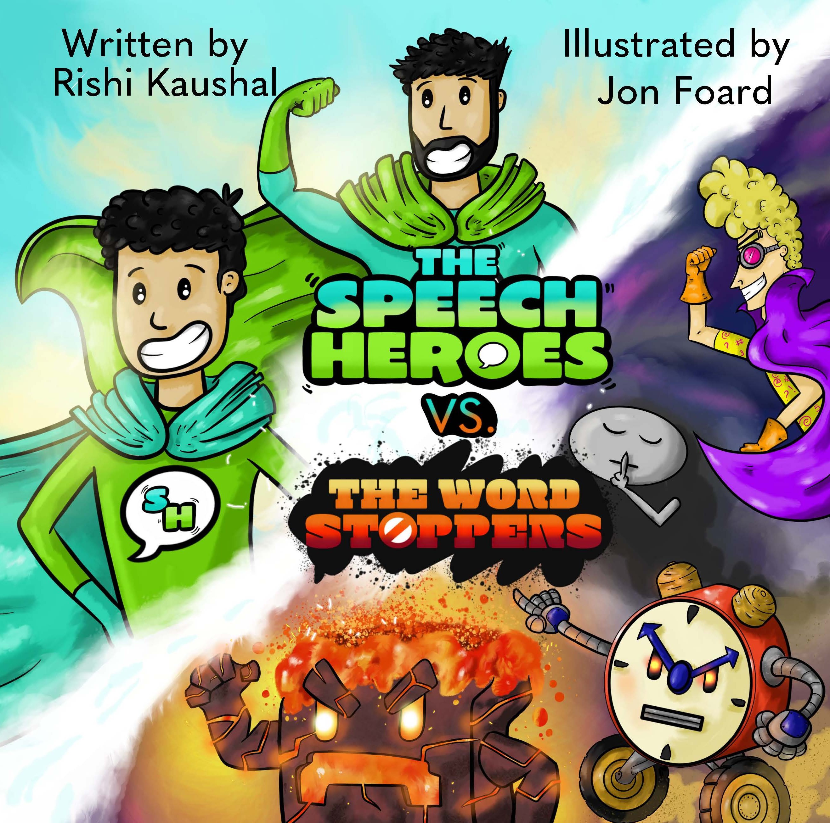The Speech Heroes vs. The Word Stoppers - Book Cover